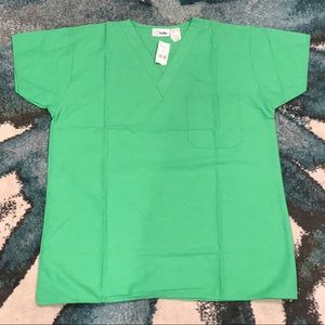 Medium green scrub top